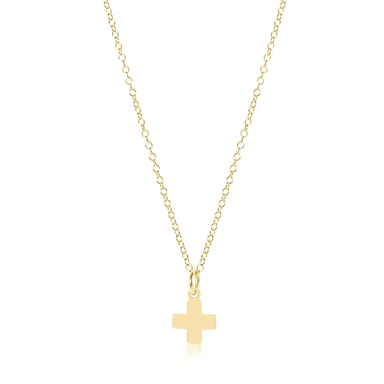 Enewton Signature Gold Cross Charm Necklace - Enewton