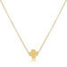 Enewton Signature Gold Cross Necklace - 16" - Enewton