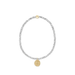 Enewton Silver 2mm Bead Bracelet - Inspire Small Gold Charm - Enewton