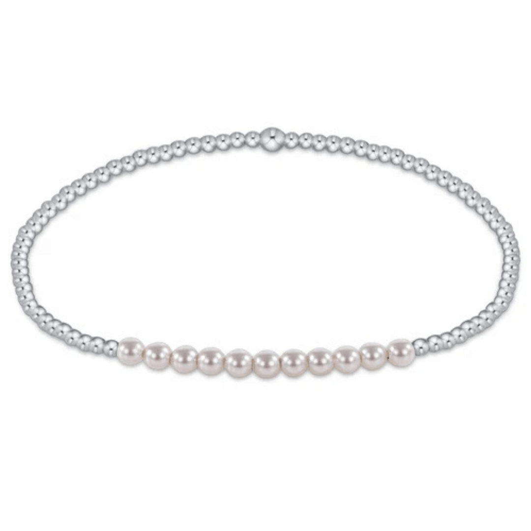 Enewton Sterling Classic Bliss Bar Bracelet - 2mm Pearl - Enewton