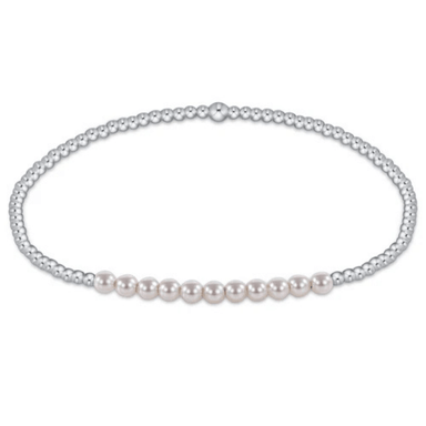 Enewton Sterling Classic Bliss Bar Bracelet - 2mm Pearl - Enewton