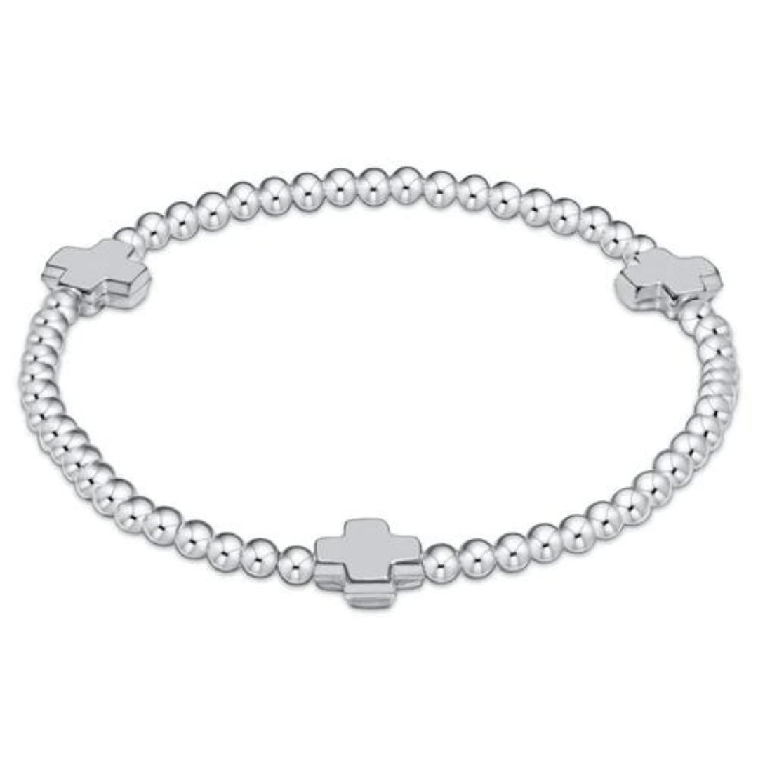 Enewton Sterling Signature Cross Bead Bracelet - 3mm - Enewton