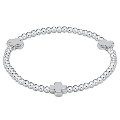 Enewton Sterling Signature Cross Bead Bracelet - 3mm - Enewton
