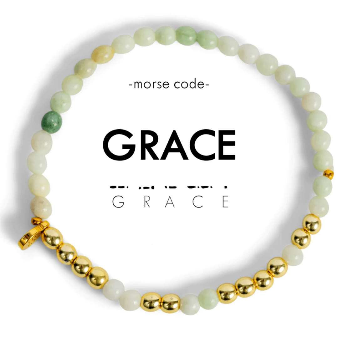 Ethic Goods Gold Morse Code Bracelet - Grace - Ethic Goods