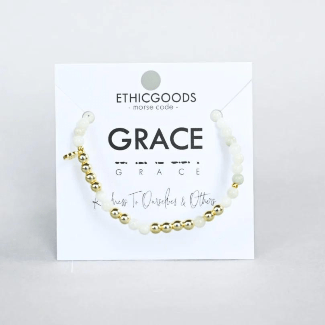 Ethic Goods Gold Morse Code Bracelet - Grace - Ethic Goods