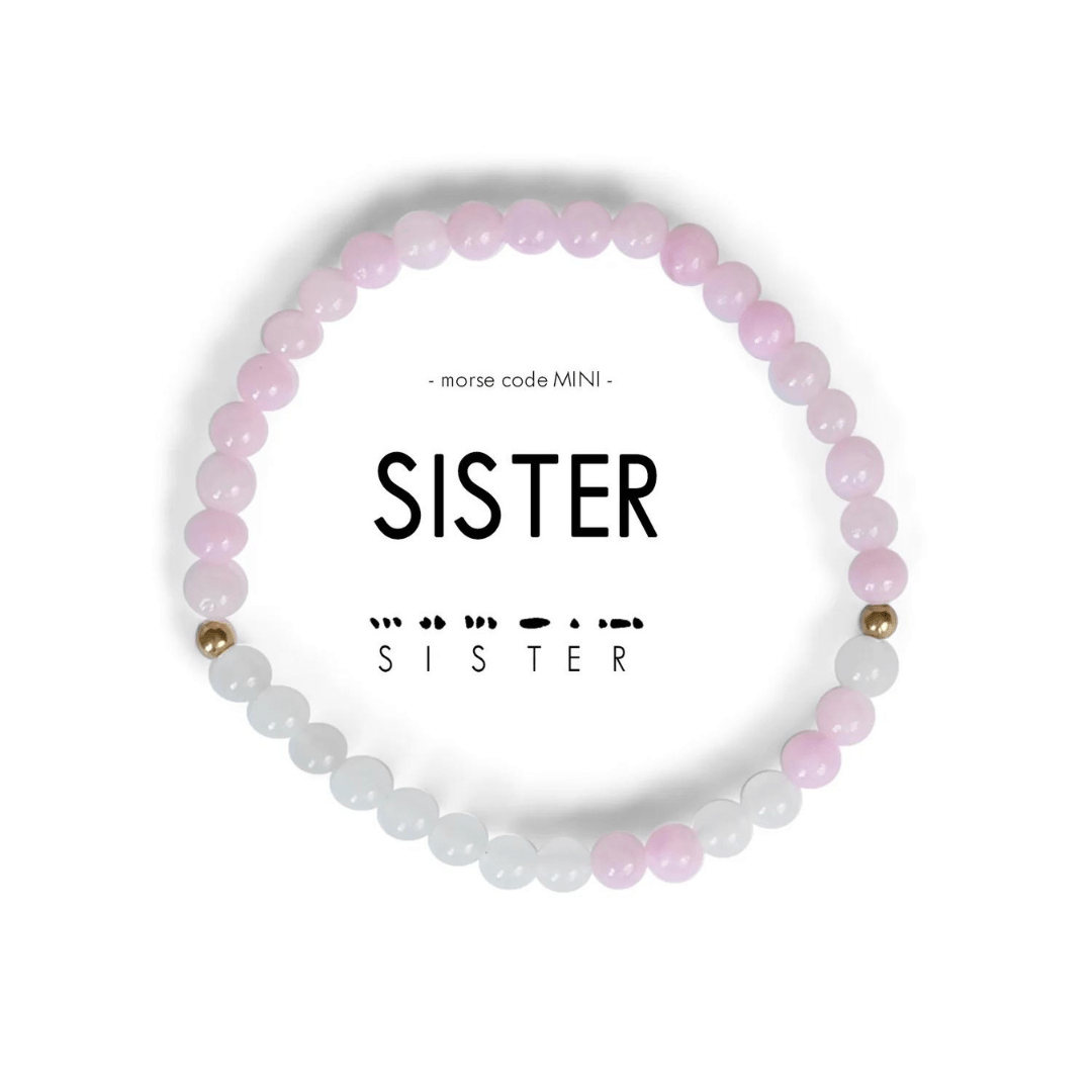 Ethic Goods Mini Morse Code Bracelet - Sister - Ethic Goods