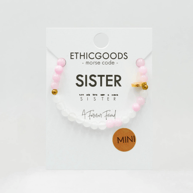 Ethic Goods Mini Morse Code Bracelet - Sister - Ethic Goods