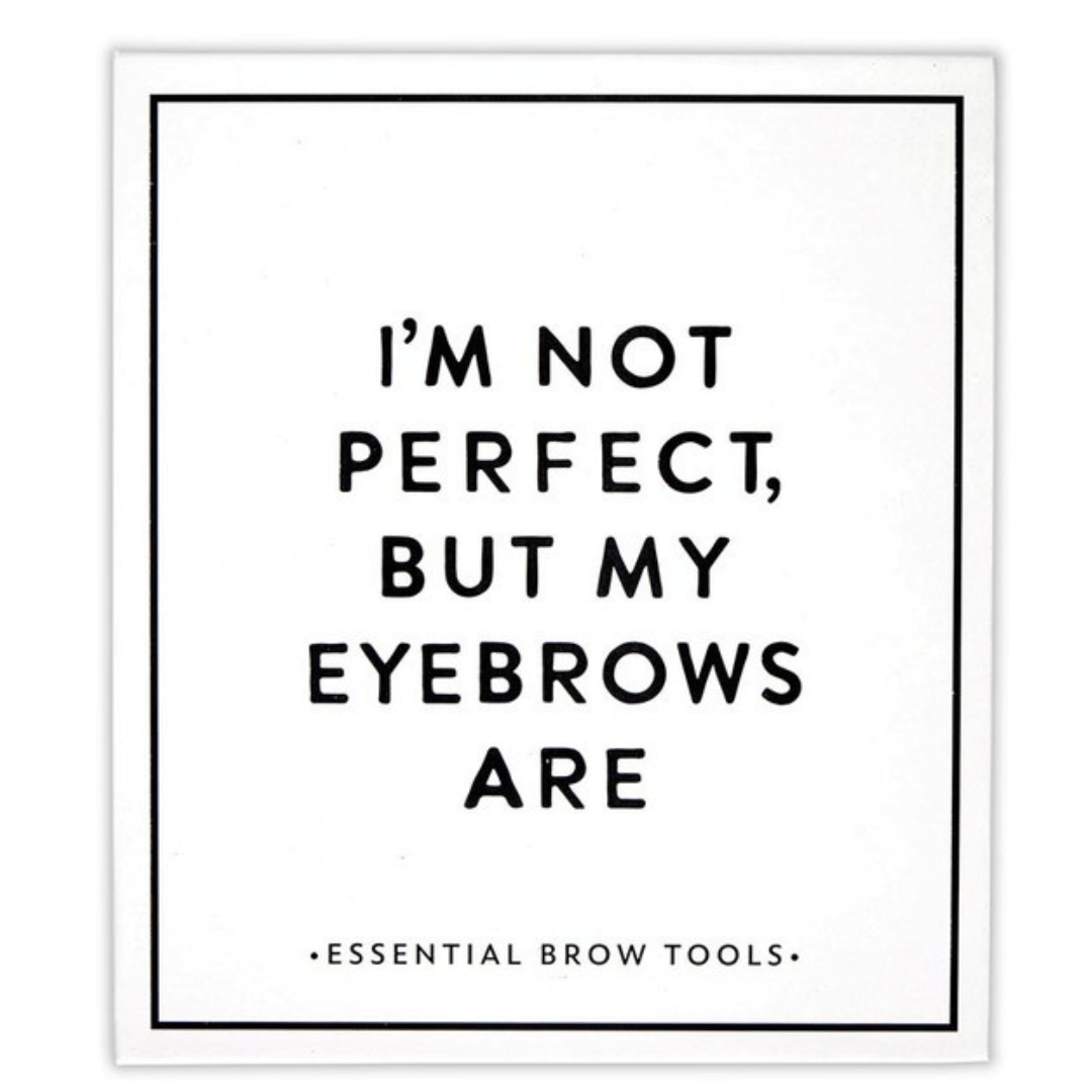 Eyebrow Book Box - I'm Not Perfect - Santa Barbara Design Studio