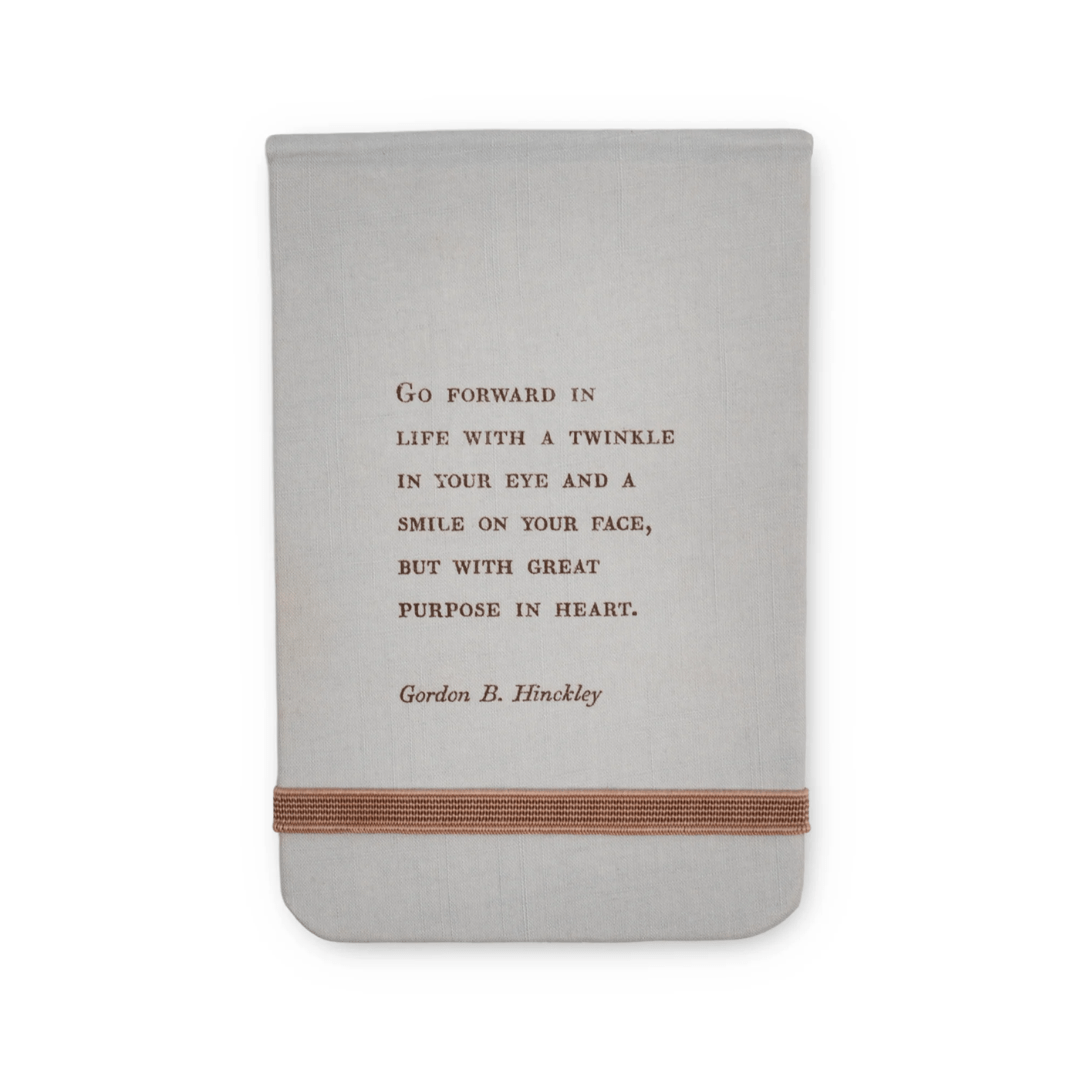 Fabric Notebook - Gordon B Hinckley - Sugarboo