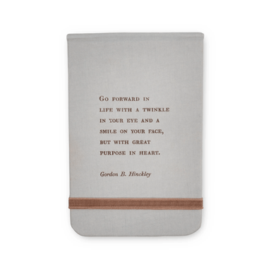 Fabric Notebook - Gordon B Hinckley - Sugarboo