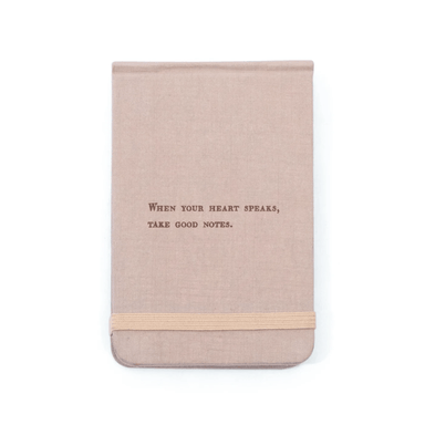 Fabric Notebook - When Your Heart Speaks - Sugarboo