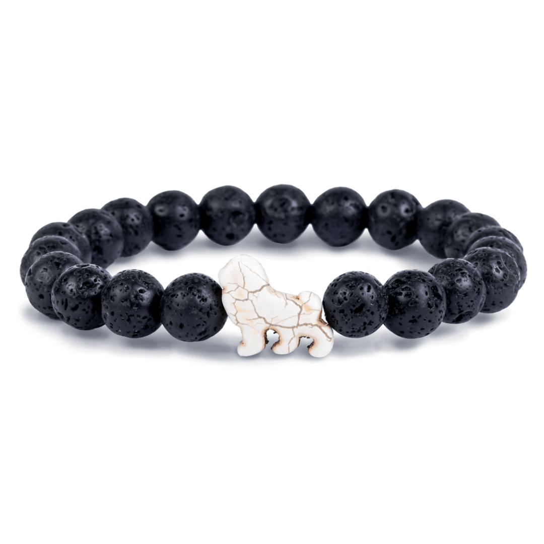 Fahlo The Excursion Bracelet - Lion - Lava Stone - Fahlo