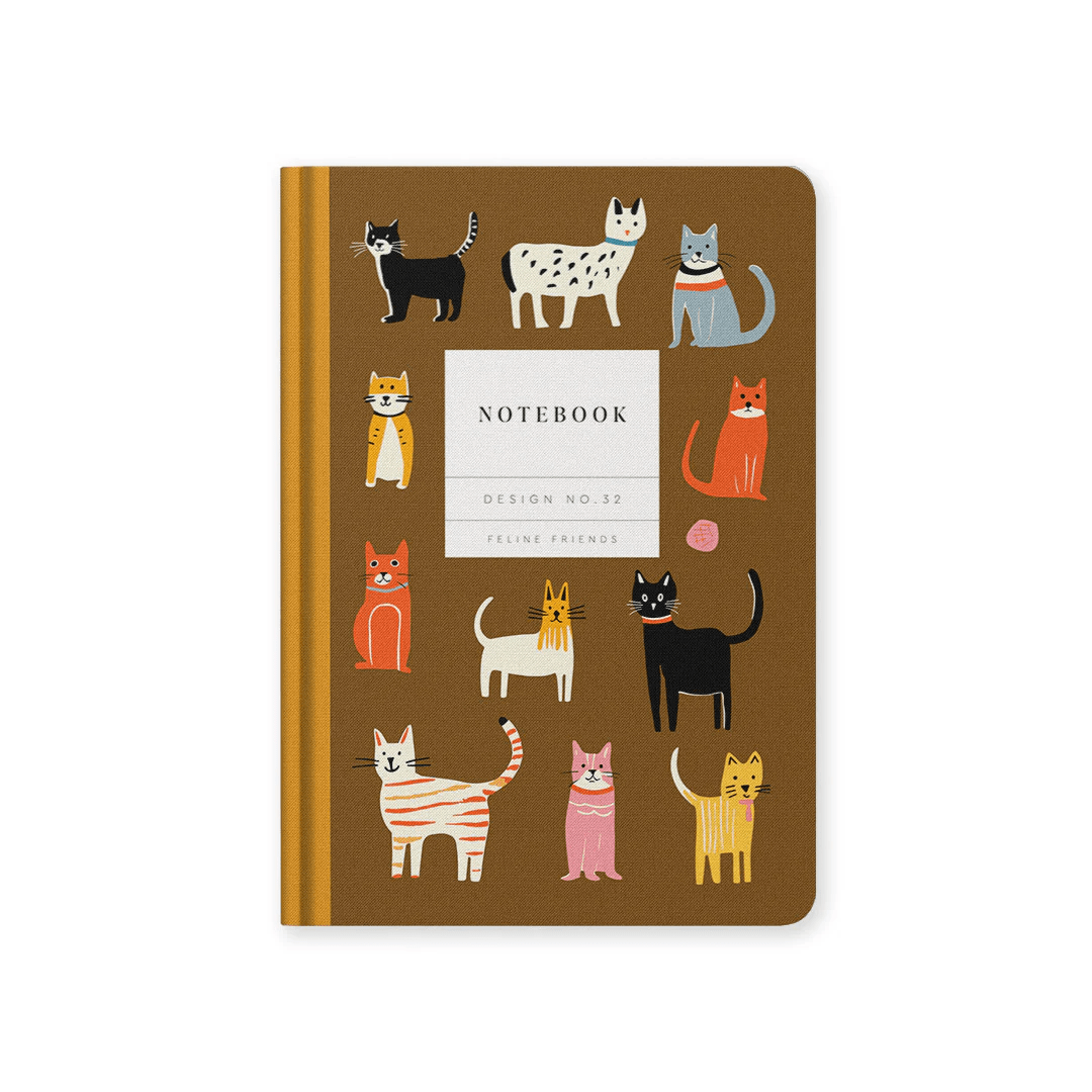 Feline Friends - Hardback Notebook - Ohh Deer