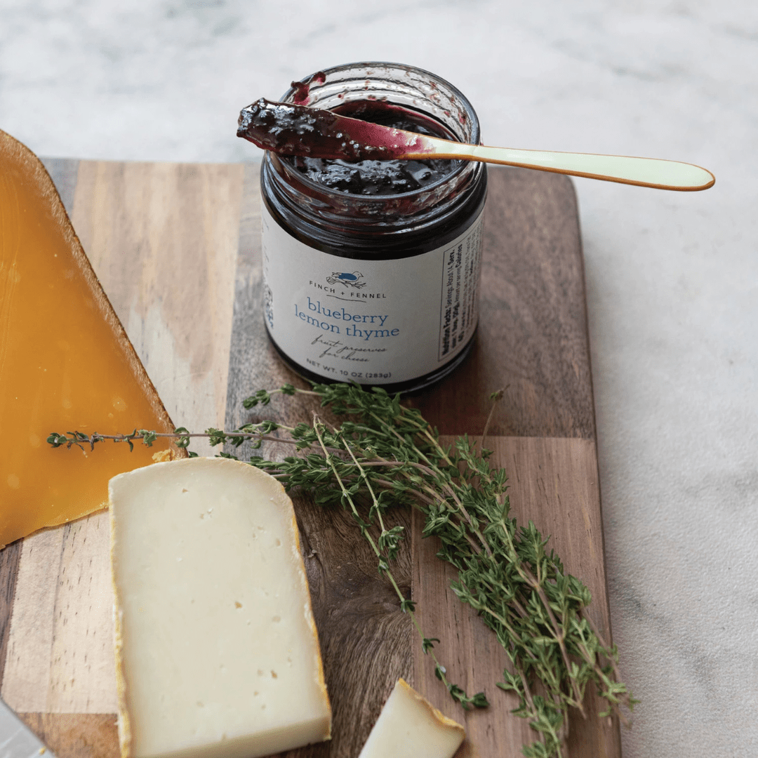 Finch + Fennel Blueberry Lemon Thyme Preserves for Cheese - Finch + Fennel