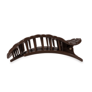 Flat Round Hair Clip - Truly Taupe Quilted - Teleties