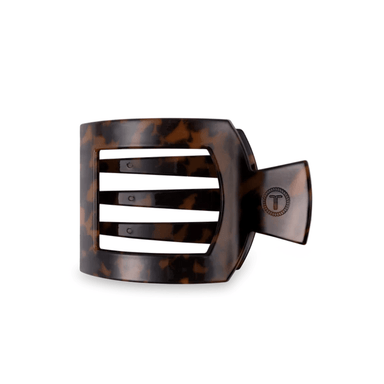 Flat Square Hair Clip - Tortoise - Teleties