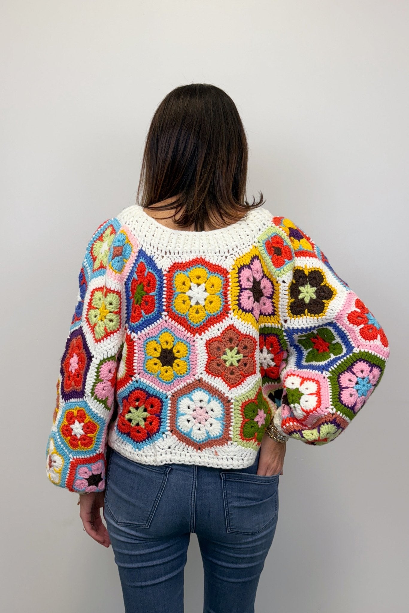 Flowerchild Chunky Knit Sweater - Very Moda