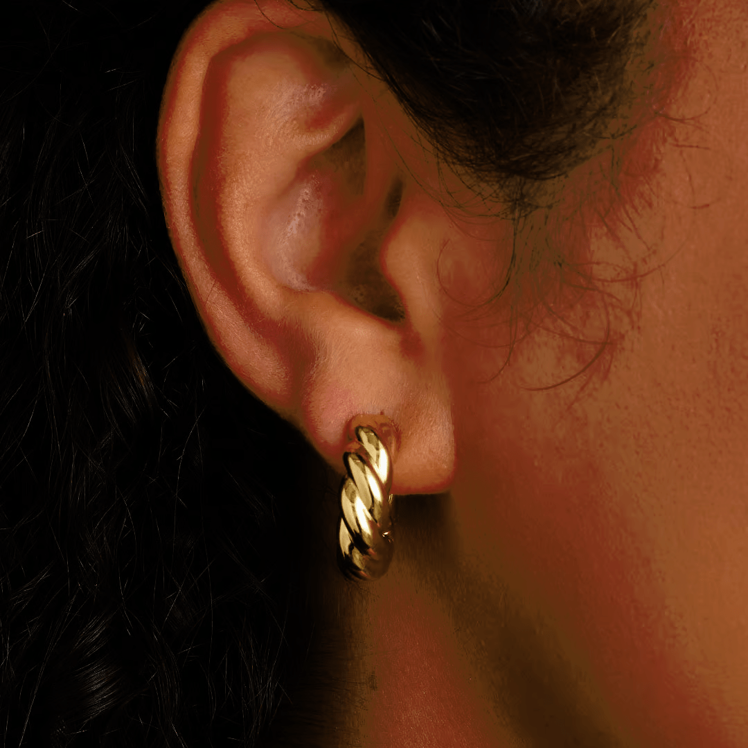 Gorjana Crew Helium Hoops - Gold - Gorjana