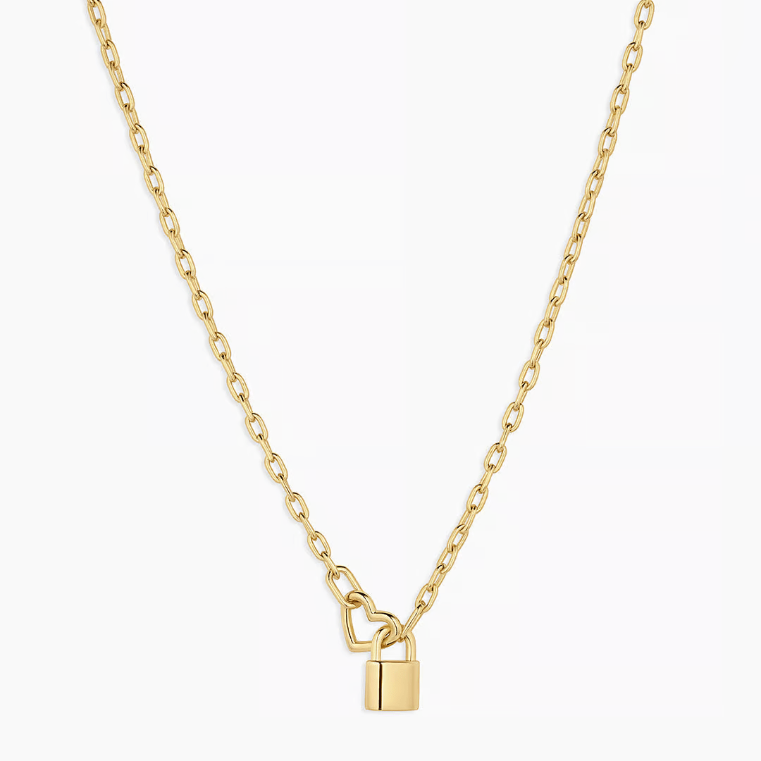 Gorjana Heart Padlock Interlocking Necklace - Gorjana