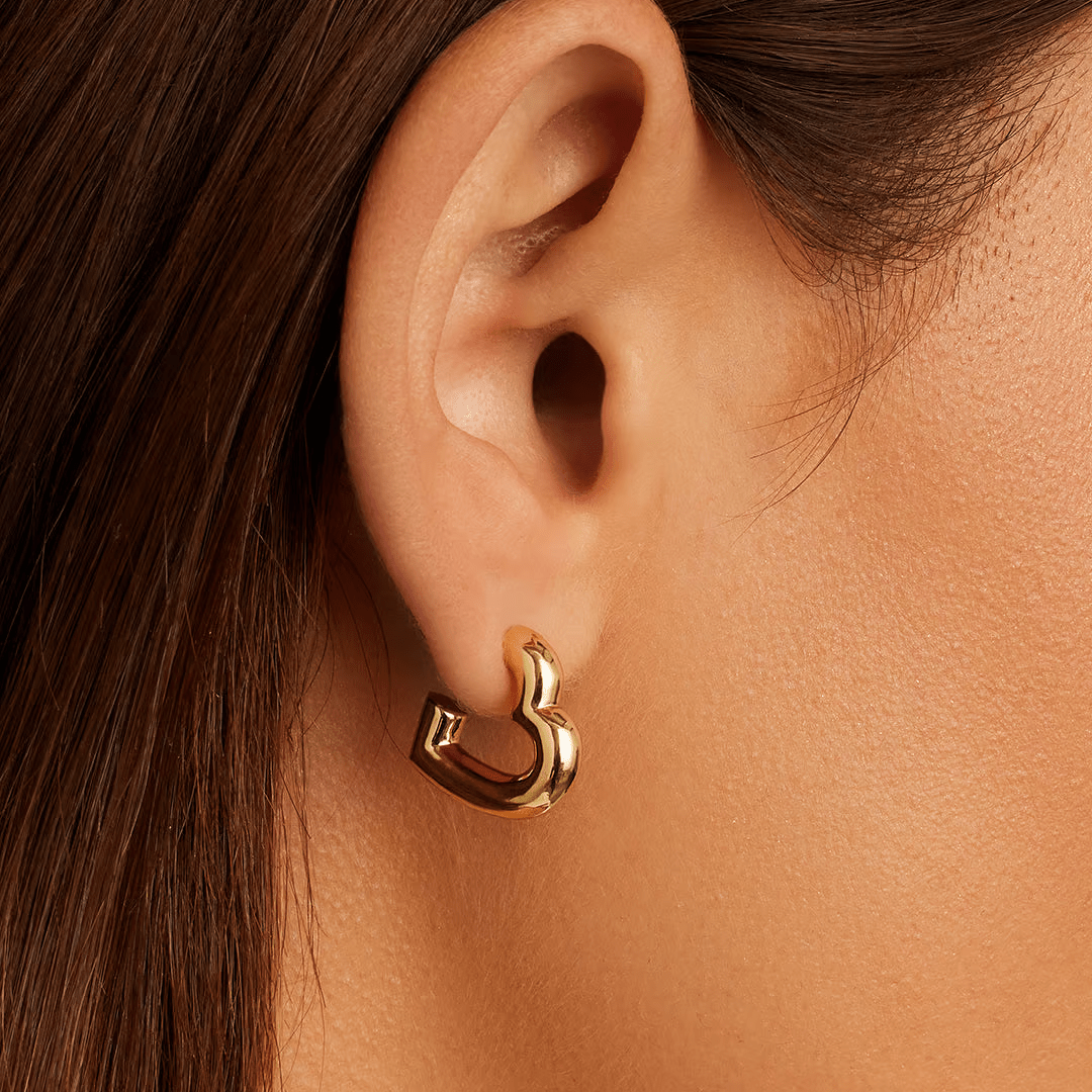 Gorjana Lou Statement Heart Huggies - Gorjana