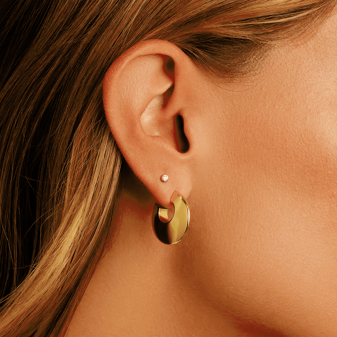 Gorjana Paseo Arc Hoops - Gold - Gorjana