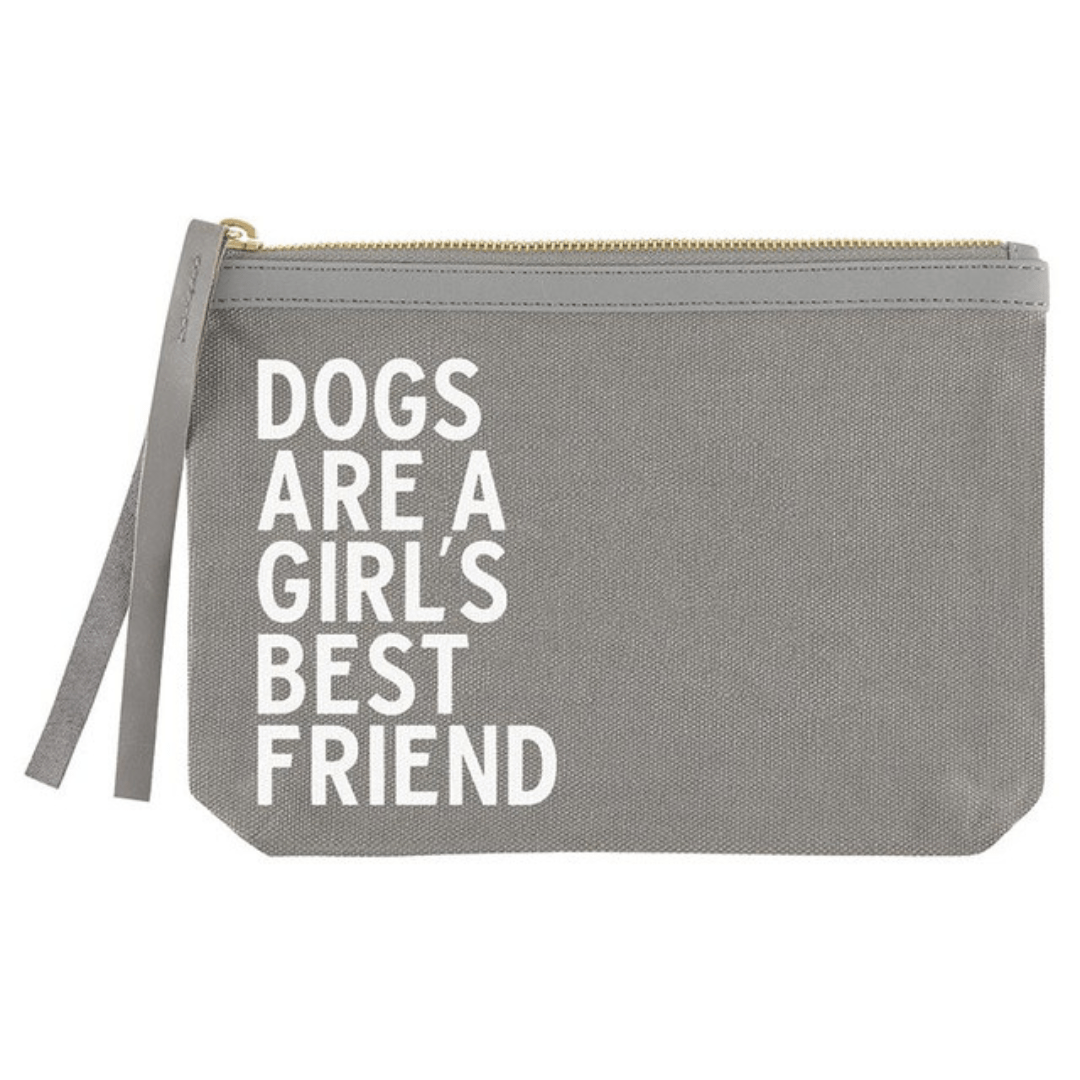 Grey Canvas Pouch - Santa Barbara Design Studio