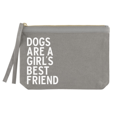 Grey Canvas Pouch - Santa Barbara Design Studio
