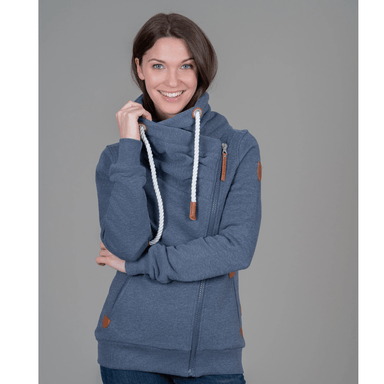 Hestia Cowl Neck Sweatshirt - Navy - Wanakome