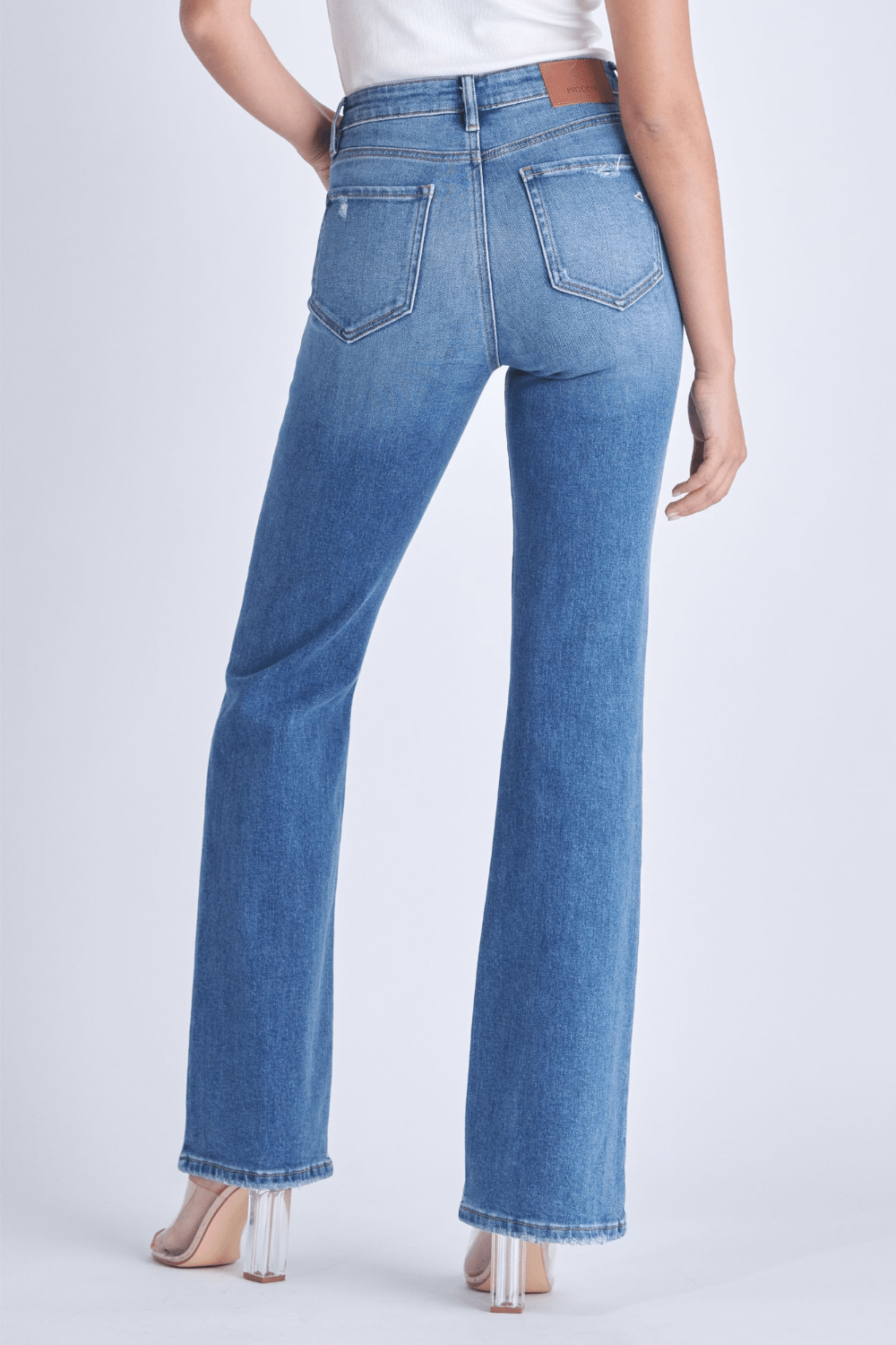 Hidden Happi High Rise Flare Jeans - Medium Dark - Hidden Jean