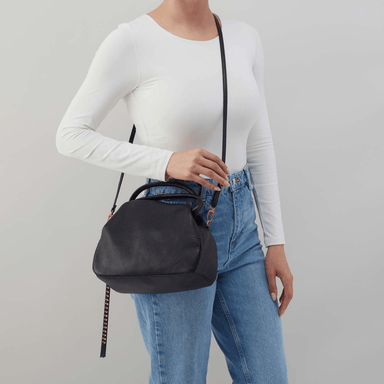 Hobo Darling Small Pebbled Leather Satchel - Black - Hobo
