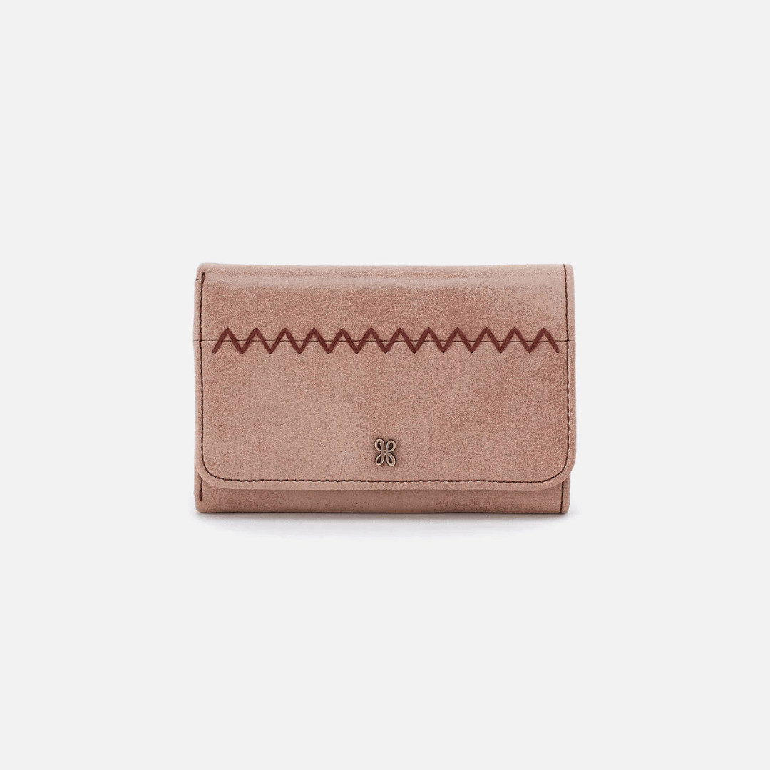 Hobo Jill Buffed Leather Trifold Wallet - Hazel - Hobo