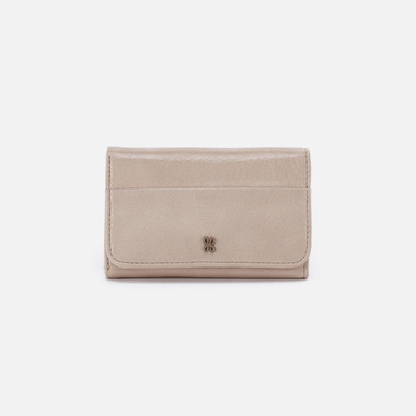 Hobo Jill Trifold Wallet - Stone Gloss - Hobo