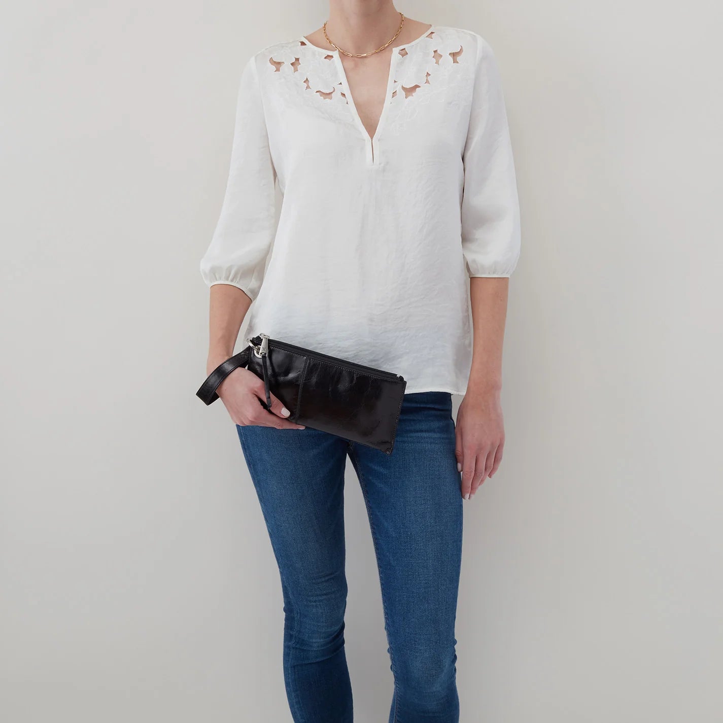 Hobo Vida Wristlet Polished Leather - Hobo