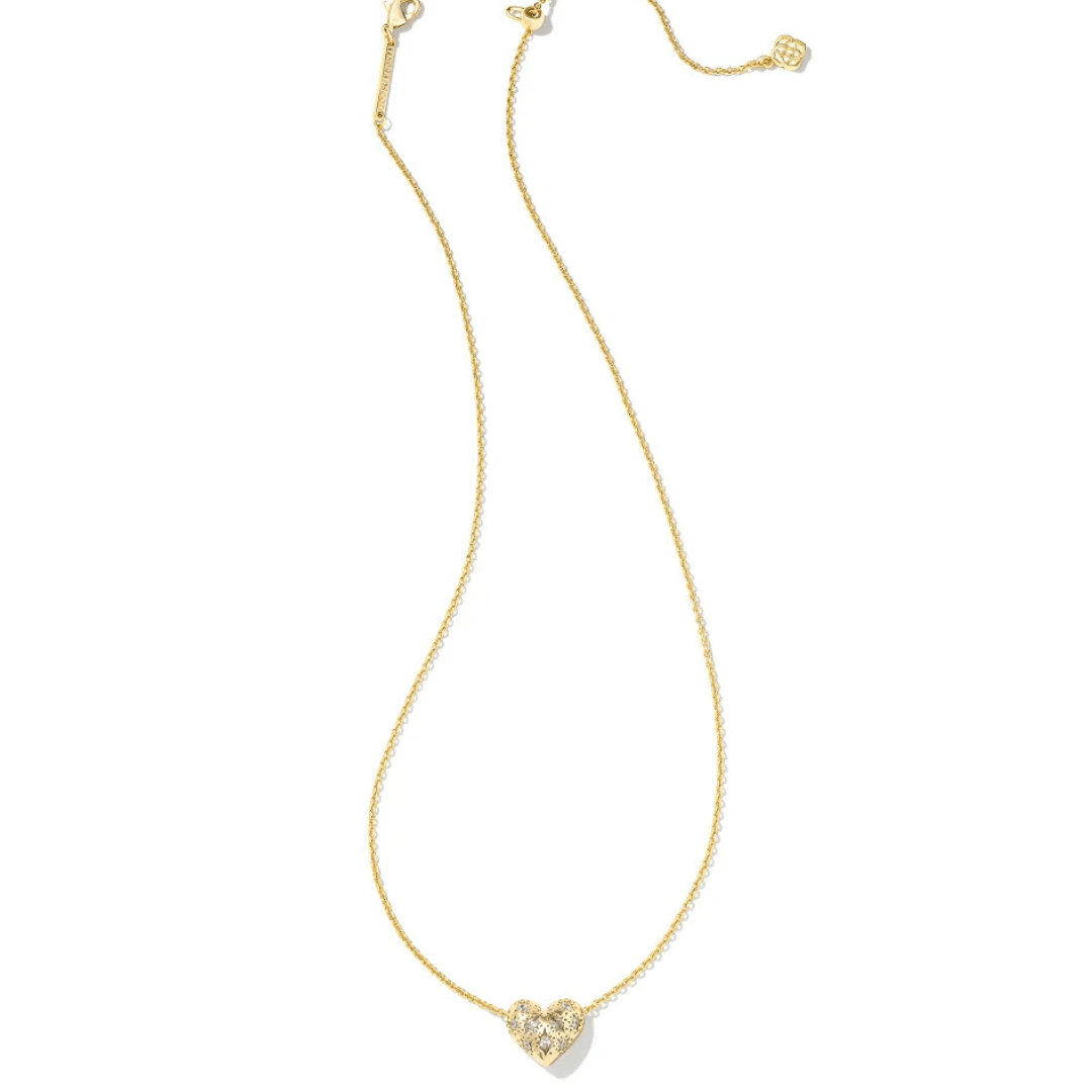 Holland Heart Short Pendant Necklace - Gold - Kendra Scott