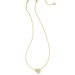 Holland Heart Short Pendant Necklace - Gold - Kendra Scott