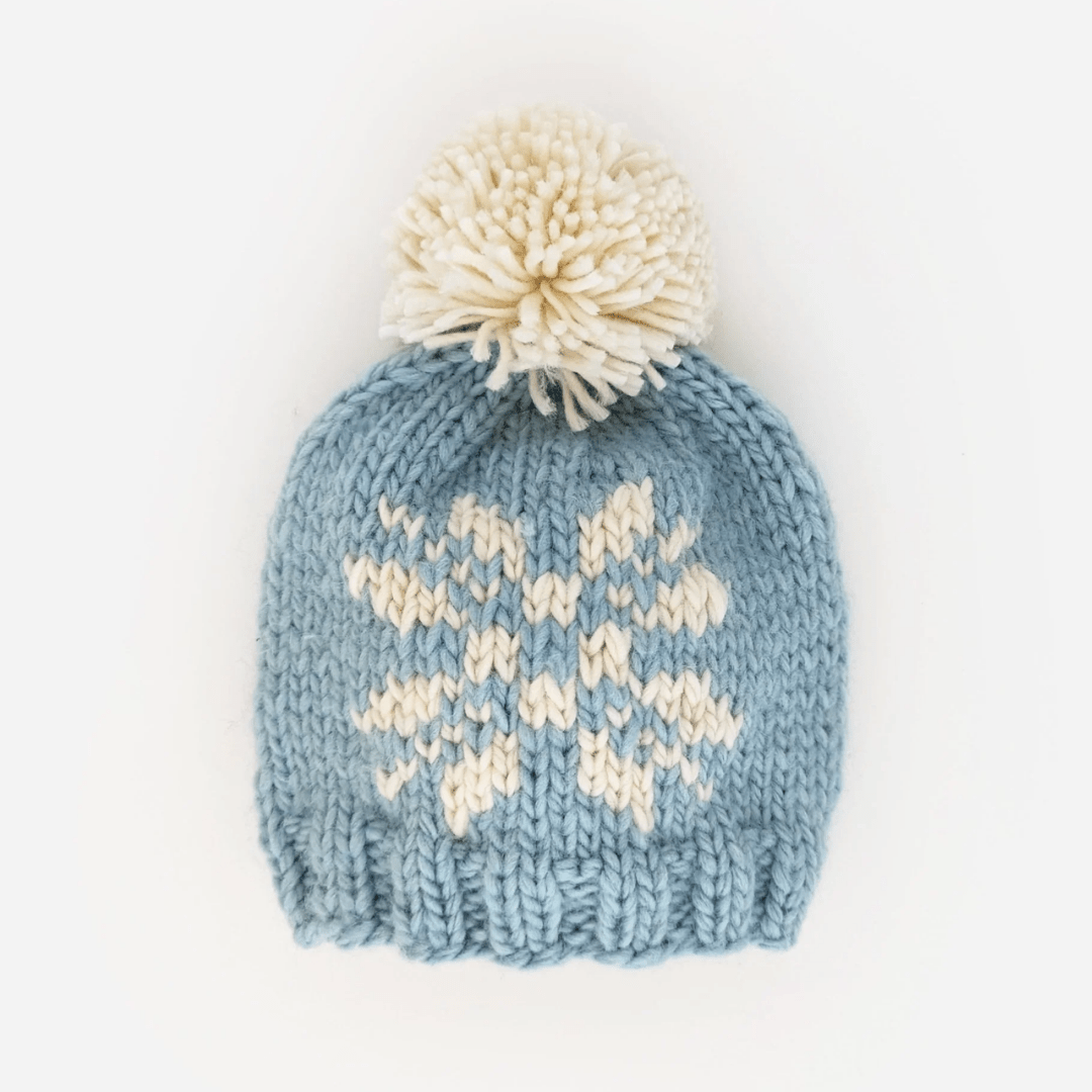 Huggalugs Beanie - Snowflake Surf Blue - Huggalugs