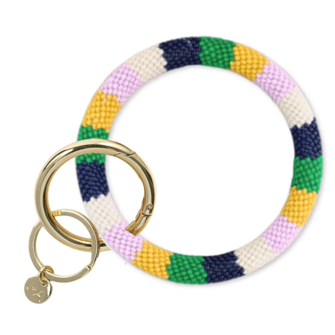 Ink + Alloy Chloe Wide Stripe Key Ring - Ink + Alloy