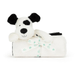 Jellycat Bashful Black & Cream Puppy Blankie - Jellycat