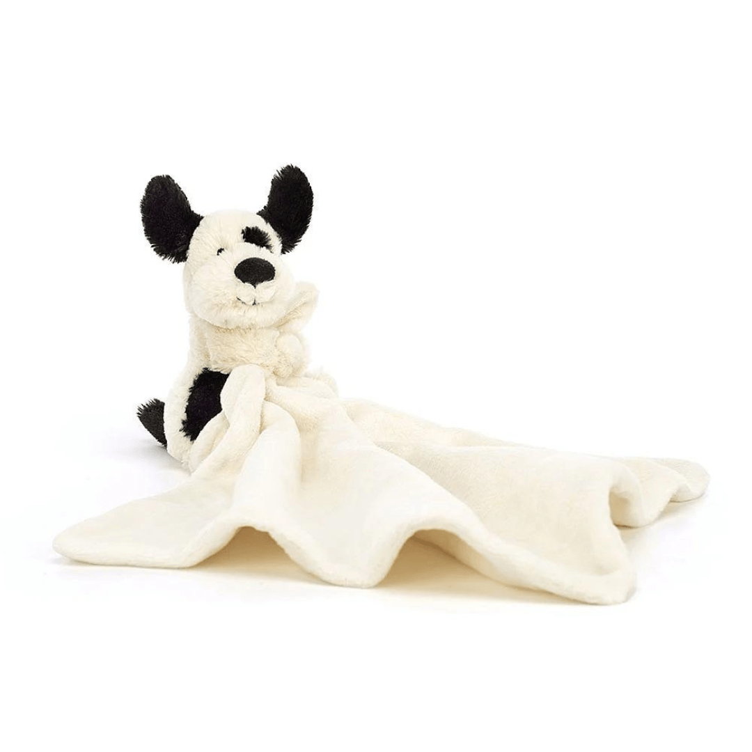 Jellycat Bashful Black & Cream Puppy Soother - Jellycat