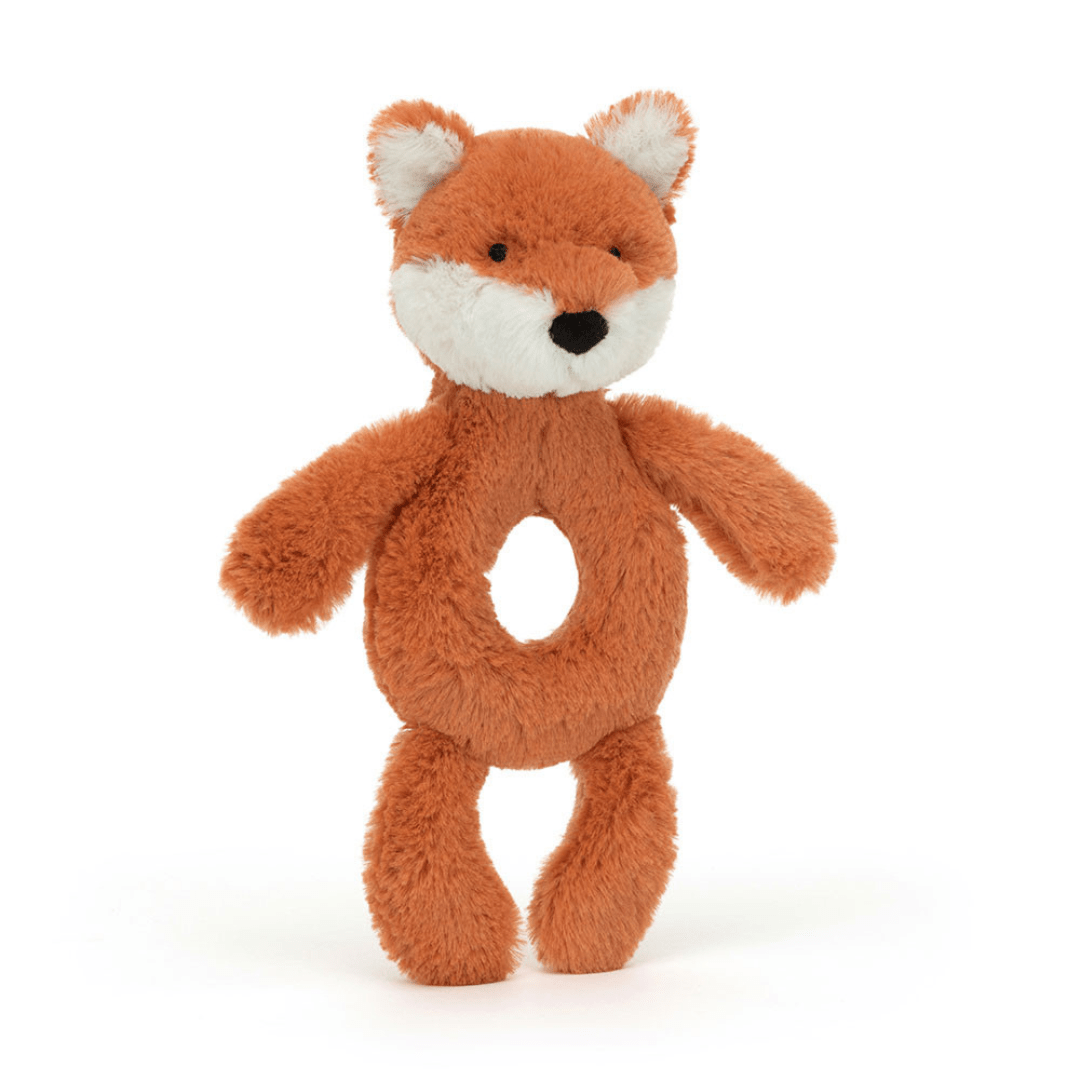 Jellycat Bashful Fox Cub Ring Rattle - Jellycat