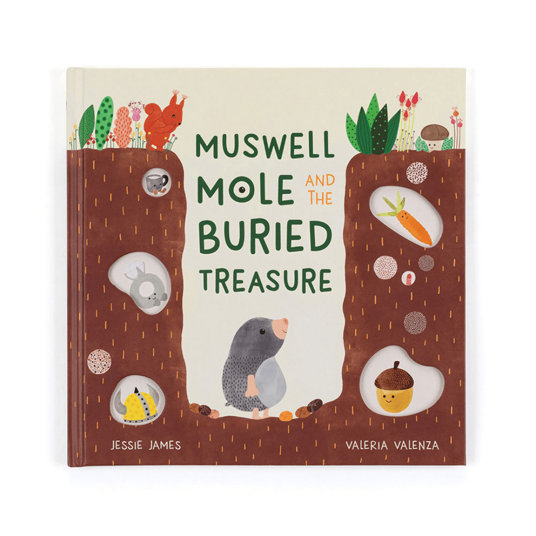 Jellycat Muswell Mole and the Buried Treasure Book - Jellycat