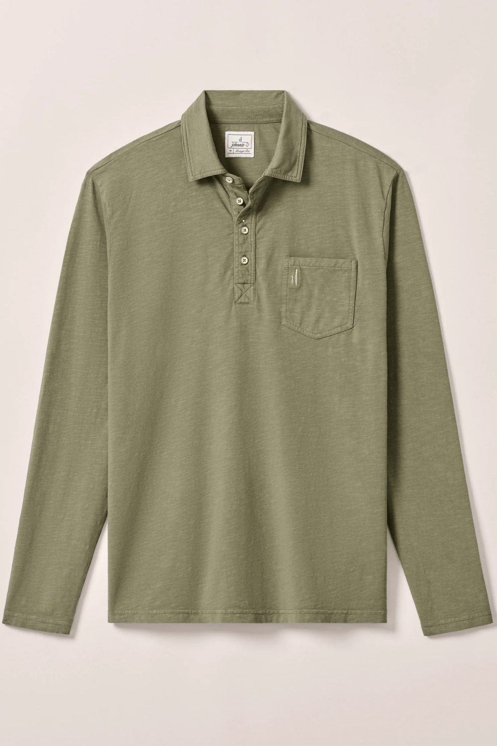 Johnnie - O Coastal Wash Long Sleeve - Agave Green - Johnnie - O