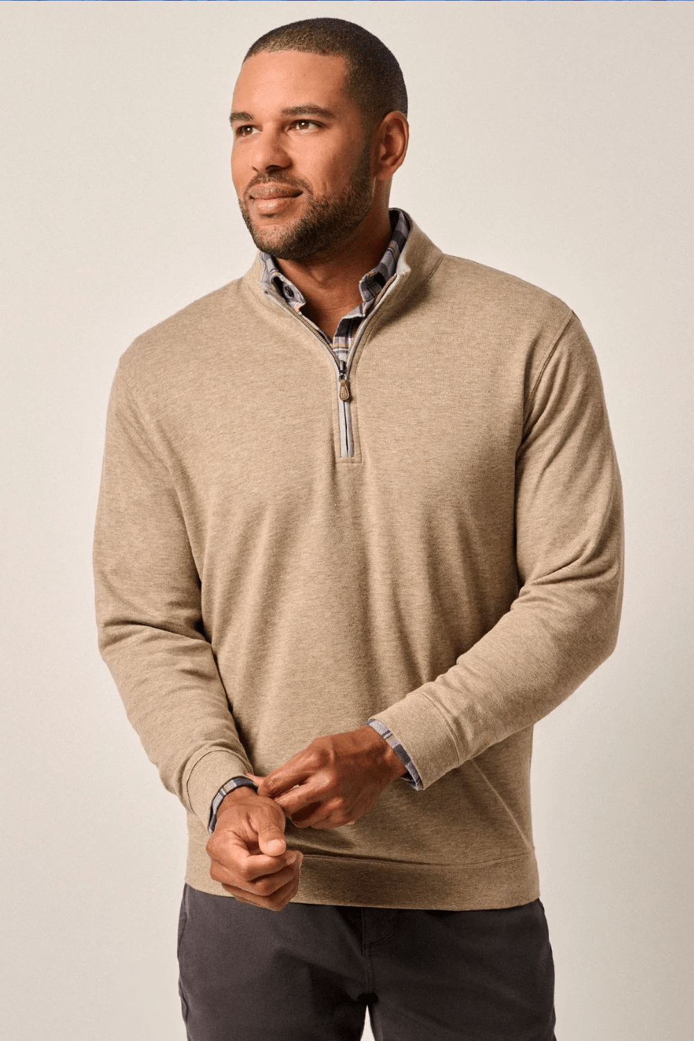 Johnnie - O Sully Quarter Zip - Cedar - Johnnie - O