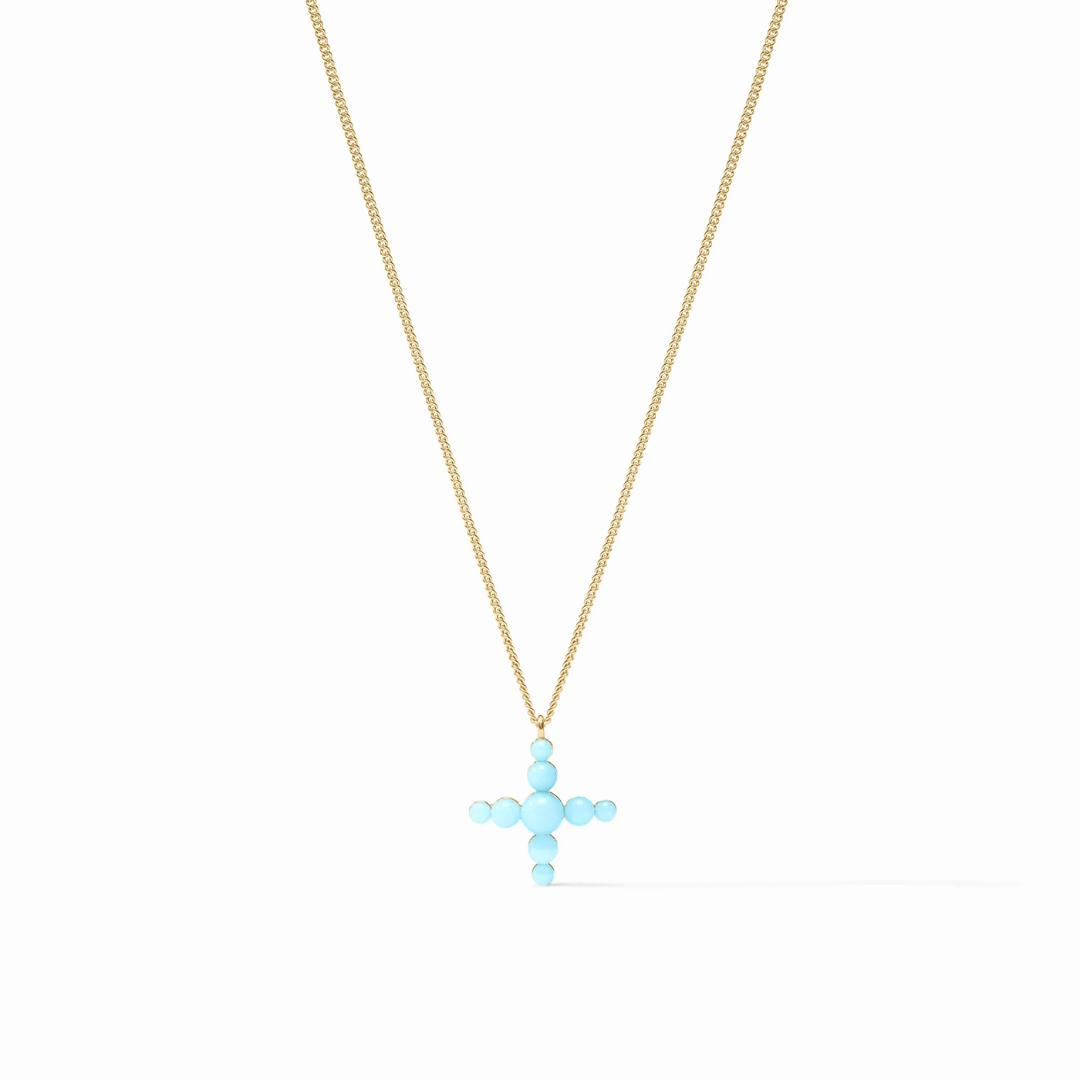 Julie Vos Gumdrop Cross Delicate Necklace - Julie Vos