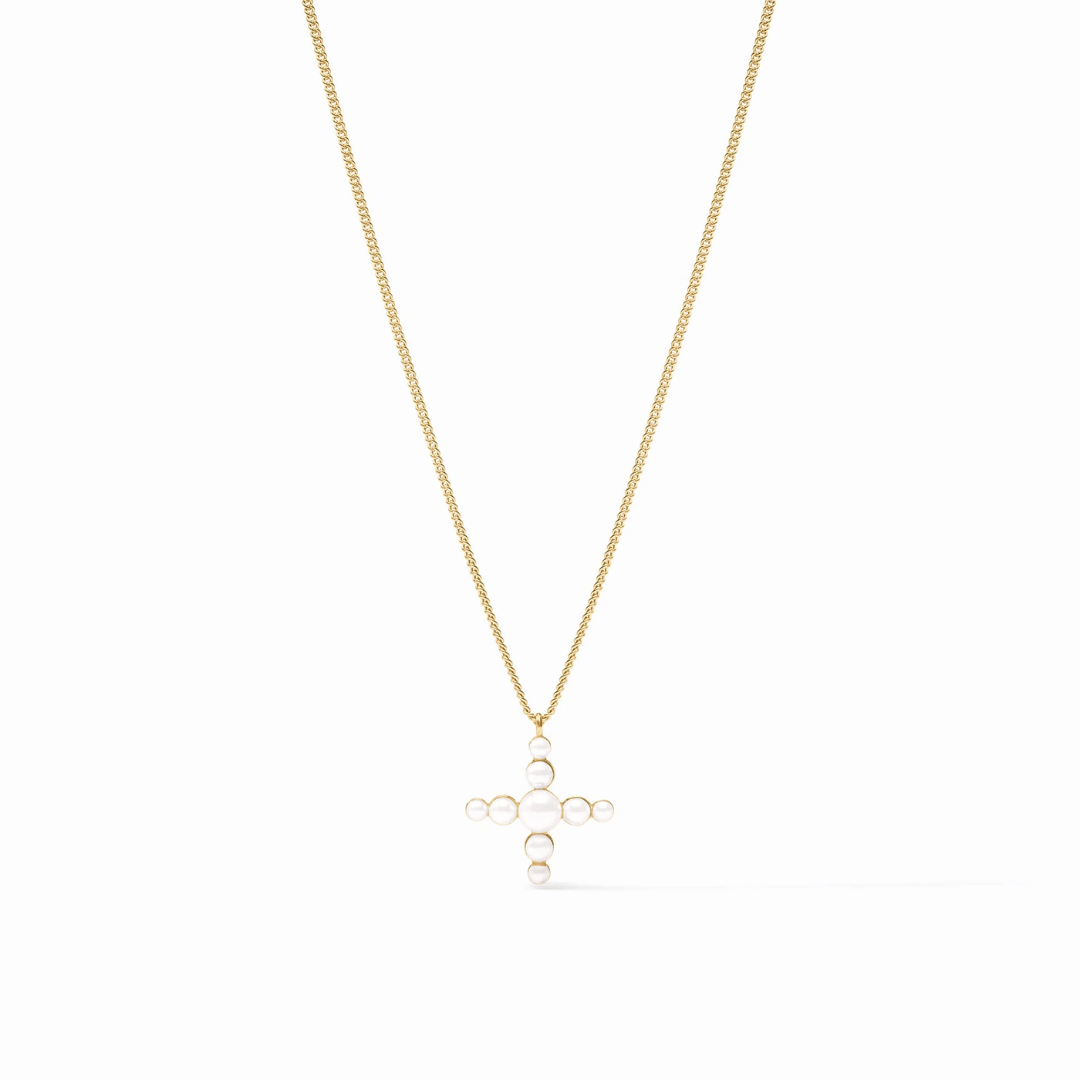 Julie Vos Gumdrop Cross Delicate Necklace - Julie Vos
