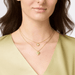 Julie Vos Heart Duo Delicate Necklace - Mother of Pearl - Julie Vos