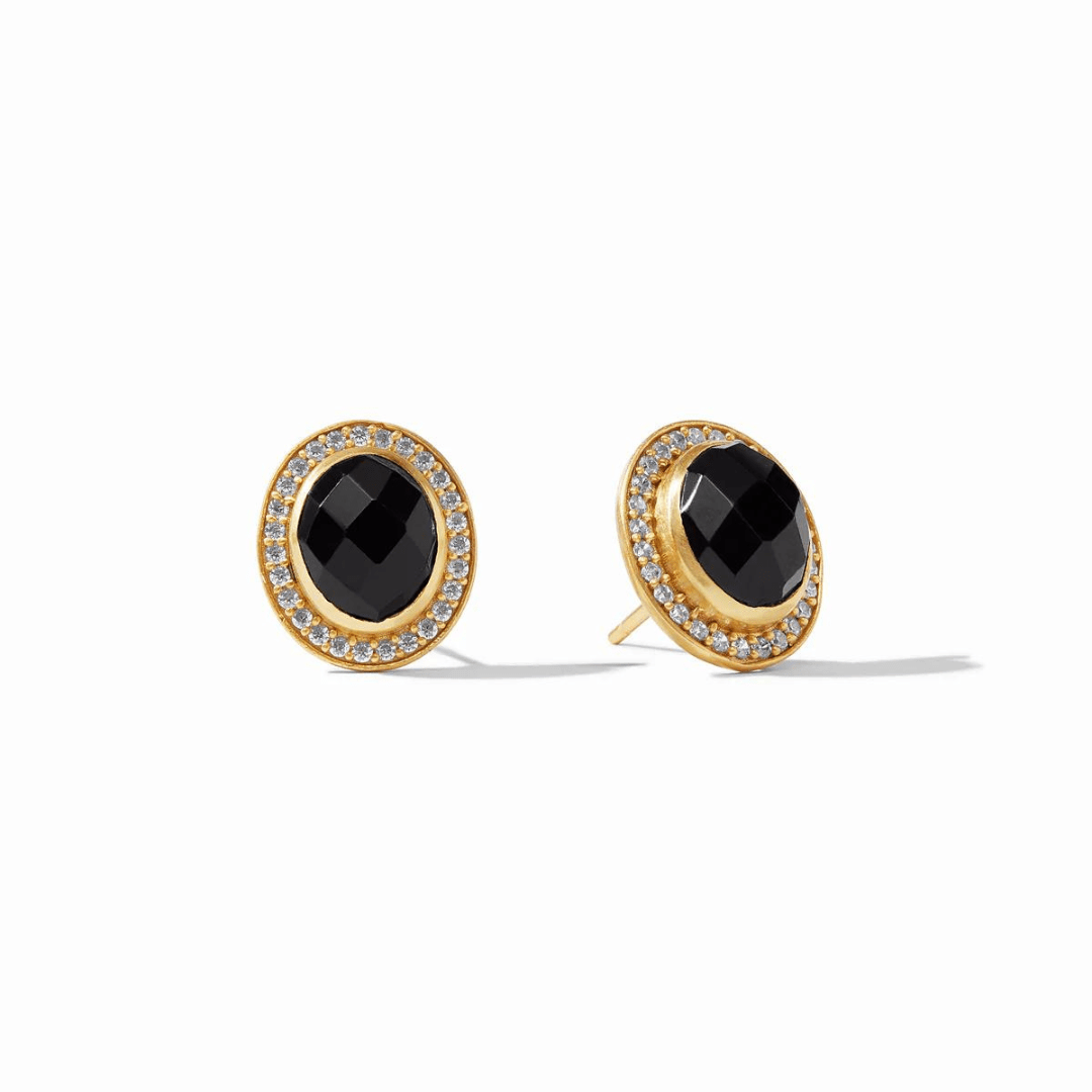 Julie Vos Mimi Stud Earrings - Obsidian Black - Julie Vos
