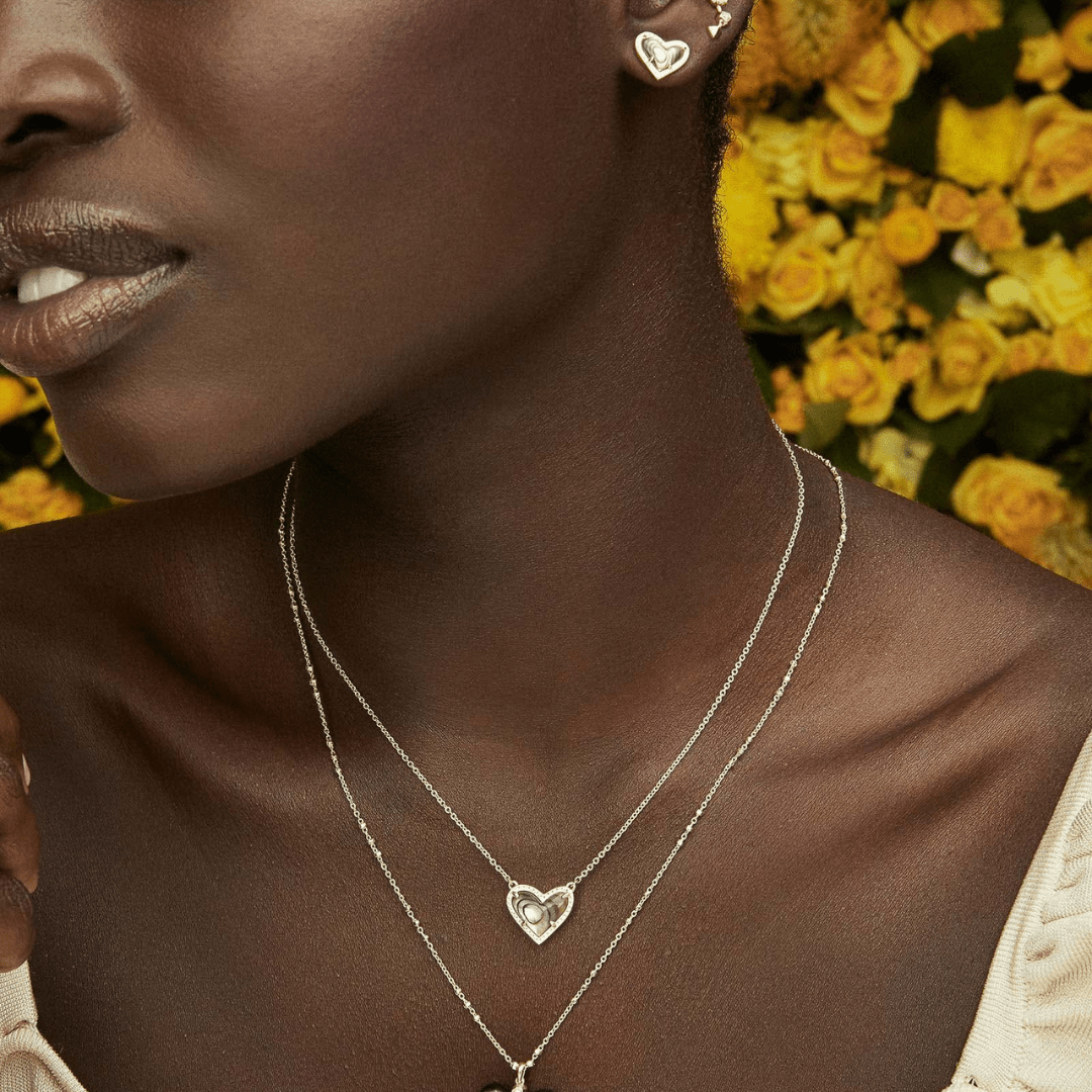 Kendra Scott Ari Heart Stud Earrings - Rhodium - Kendra Scott