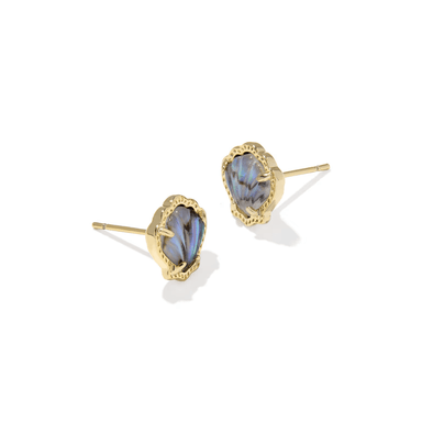 Kendra Scott Brynne Gold Shell Stud Earrings - Kendra Scott