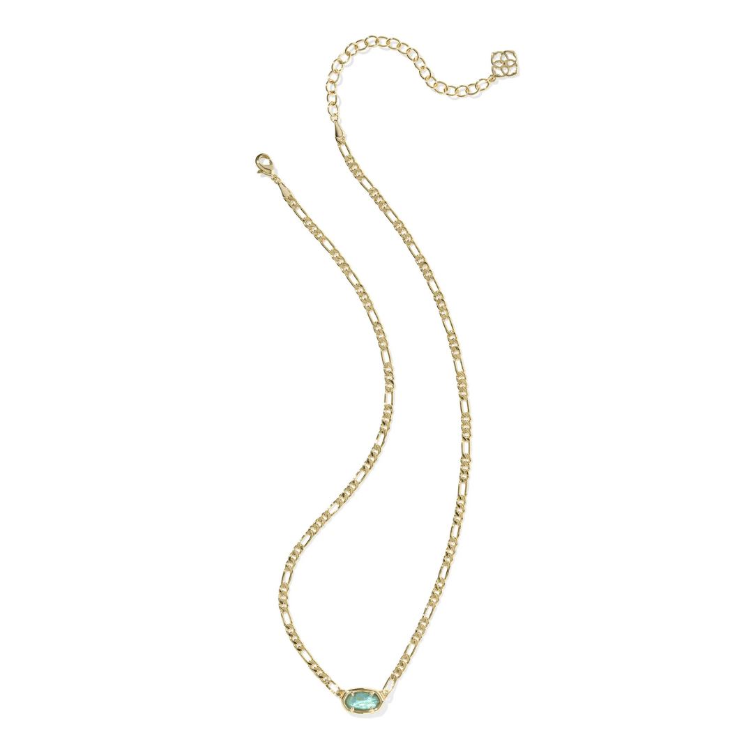 Kendra Scott Elisa Figaro Gold Chain Short Pendant Necklace - Kendra Scott